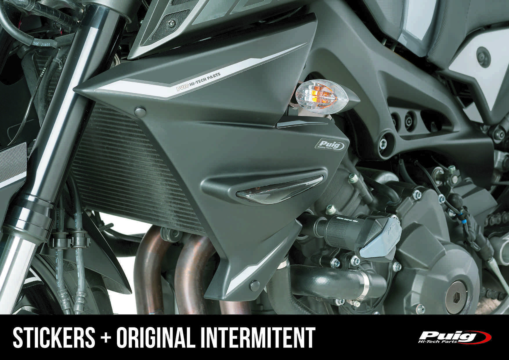 Radiator side panels for MT-09/FZ-09 17- - Puig Hi-Tech Parts