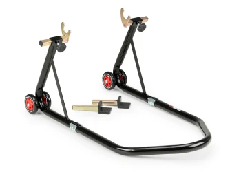 Rear stand for twin swings arms