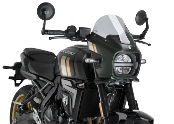 MTCRIGHTER – Specchietti Laterali Bar End Blu Per Suzuki GSX-8S / GSX-8R 2023-2025 – Kit Plug & Play Nero