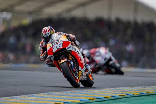 Cara i creu pel Repsol Honda Team en Le Mans.