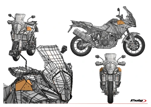 New Puig deflectors for the KTM 1290 Super Adventure R / S / T and 1090 Adventure / R