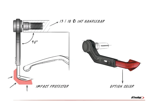 Estil Moto GP: Protector de maneta de fre