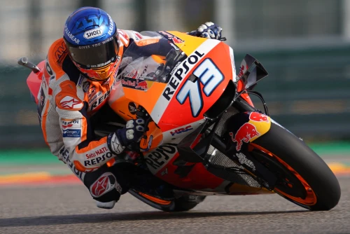 Marquez cade in Aragon