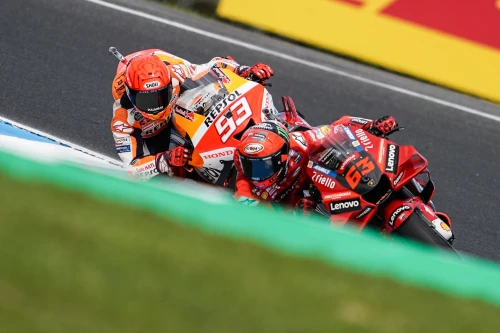 Marc Márquez celebra su podio número 100 en Phillip Island