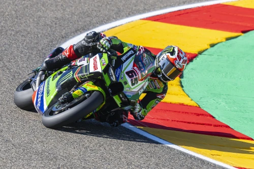 Rea achieves two podiums and a record superpole at the Motorland-Aragón event