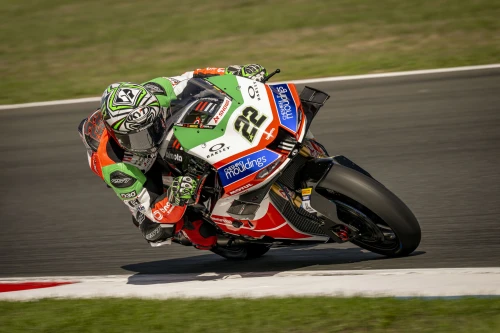 Three podiums for Alex Lowes at Magny-Cours with the new Bimota project