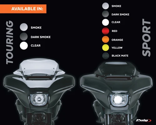 PUIG launches the new HIGH ROAD windshields for V-Twin motorcycles: choose between SPORT and TOURING